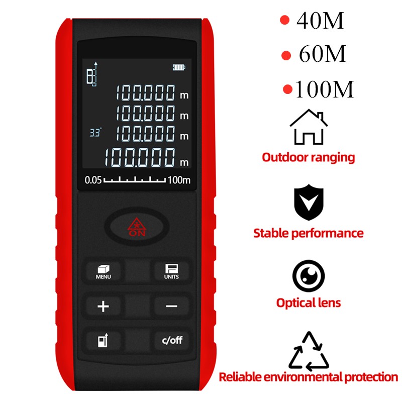 Laser Distance Meter 100M - المهنية ليزر Rangefinder 40 متر 60
