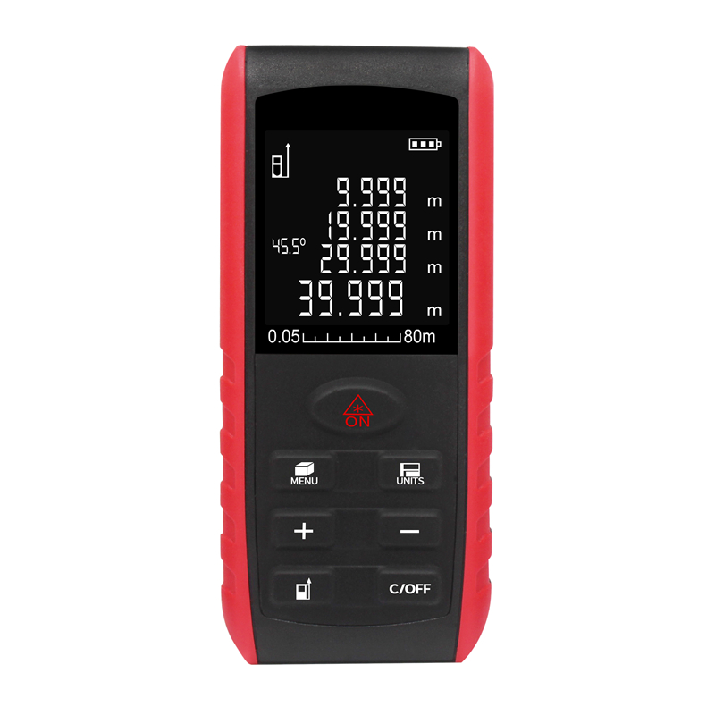 Laser Distance Meter 100M - Heipoe E80 E100 E120 منطقة قياس