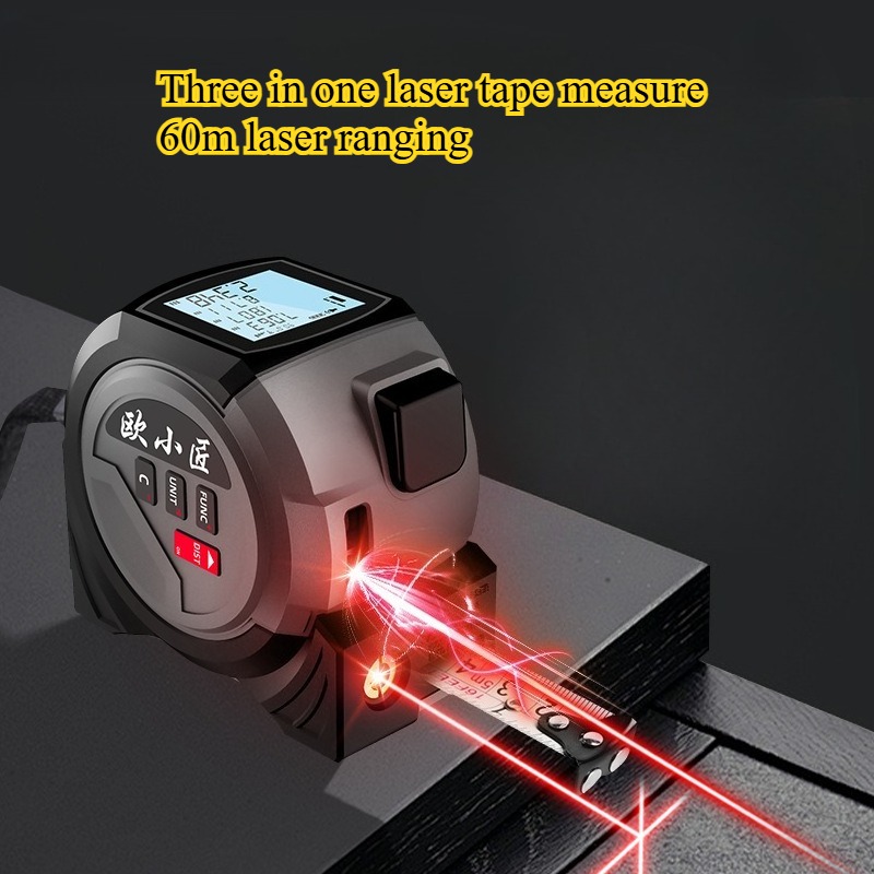 Digital Tape Measure 5M Laser - شريط قياس محدد المدى بالليزر عالي