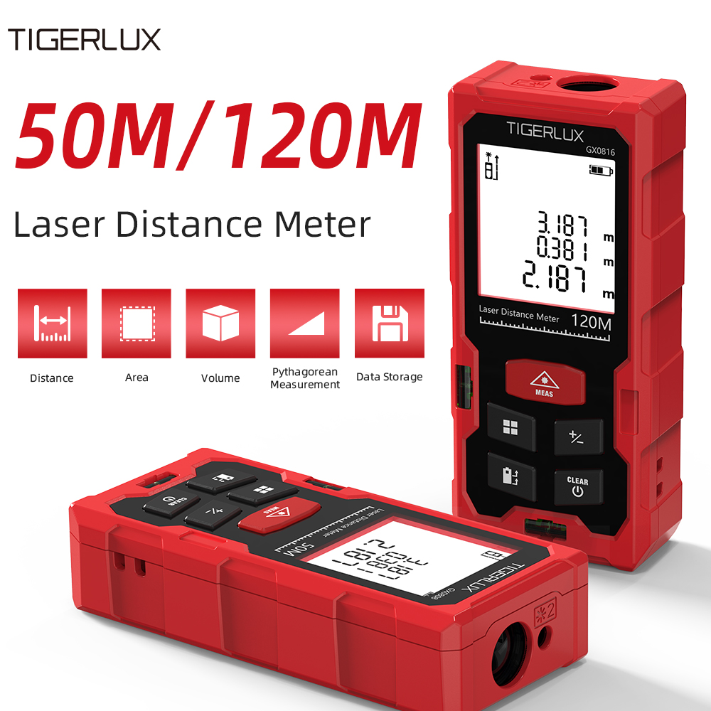 Laser Distance Meter With Bubble Level - جهاز قياس المسافة بالليزر، متوفر بخيارين: