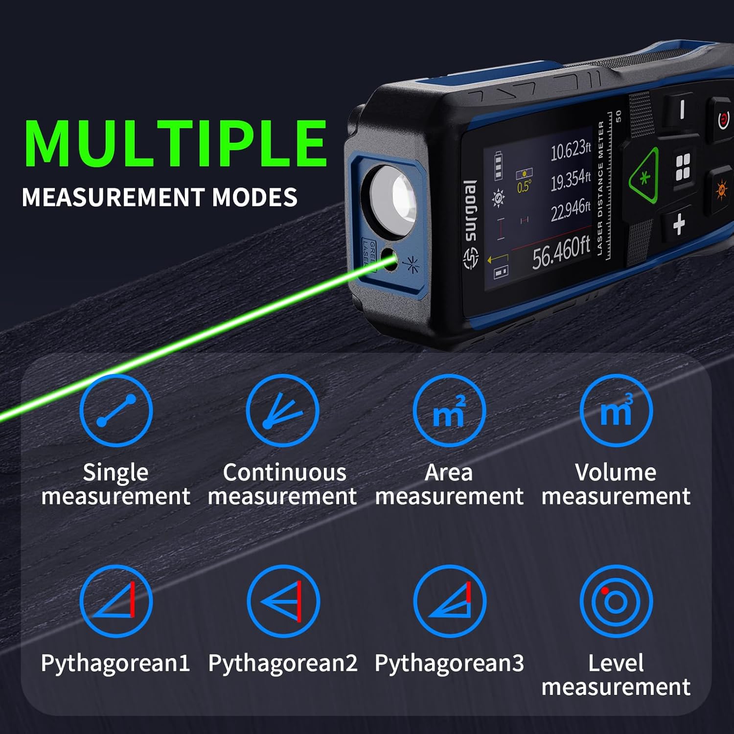 100 متر ليزر أخضر Rangefinder  - مراجعة Laser Distance Meter 100M وسعره