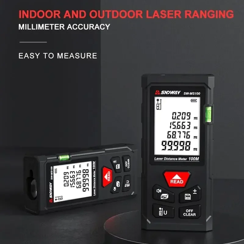 جهاز قياس المسافات بالليزر الر - مراجعة Laser Distance Meter 100M وسعره