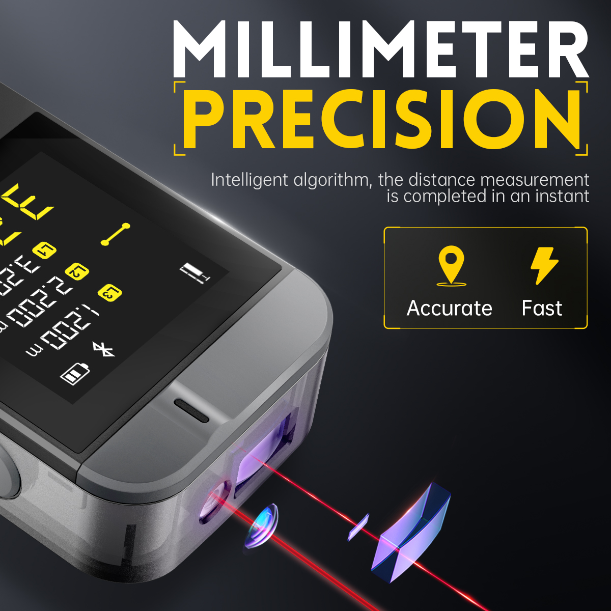 FNIRSI IR40 شريط قياس الليزر ا - مراجعة Laser Measure 40M Bluetooth وسعره