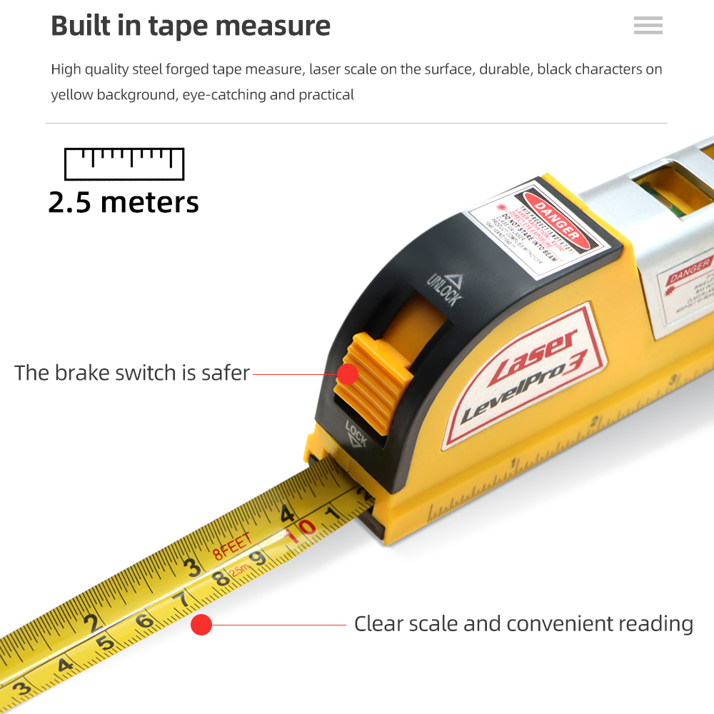 مستوى الليزر ومسافة متر عمودي  - مراجعة Laser Distance Meter With Bubble Level وسعره