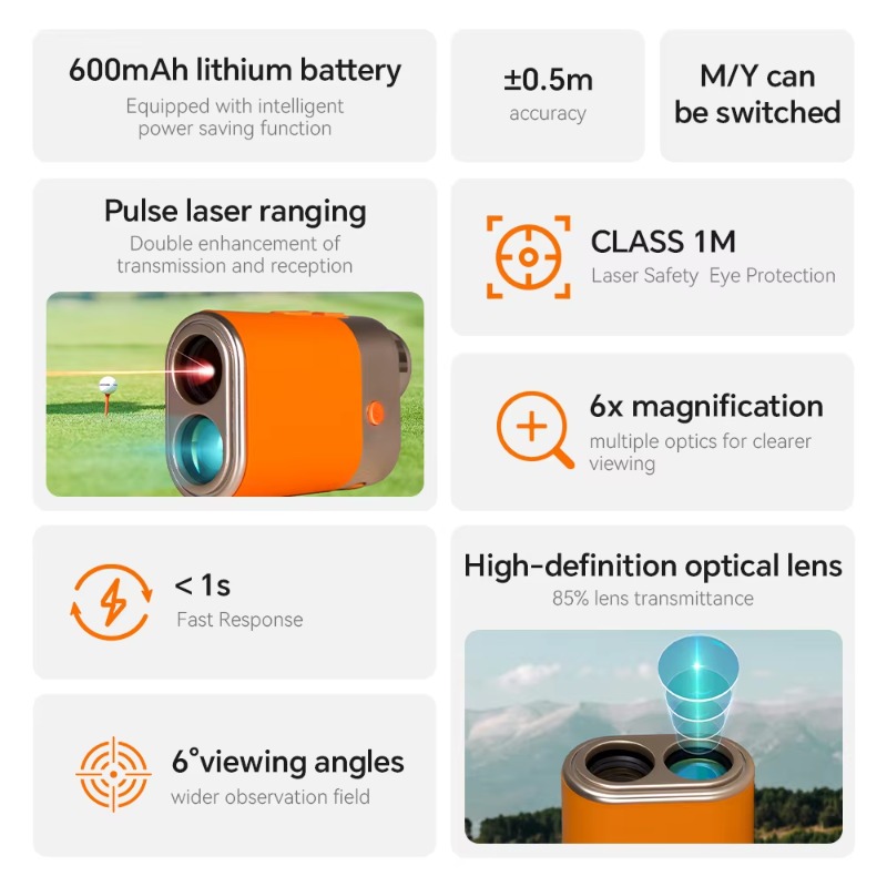 جهاز قياس المسافة بالليزر لملا - مراجعة Golf Rangefinder Laser Slope وسعره