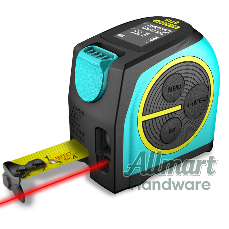 جهاز قياس المسافة بالليزر DT10 - مراجعة Laser Distance Meter 2 In 1 Tape وسعره