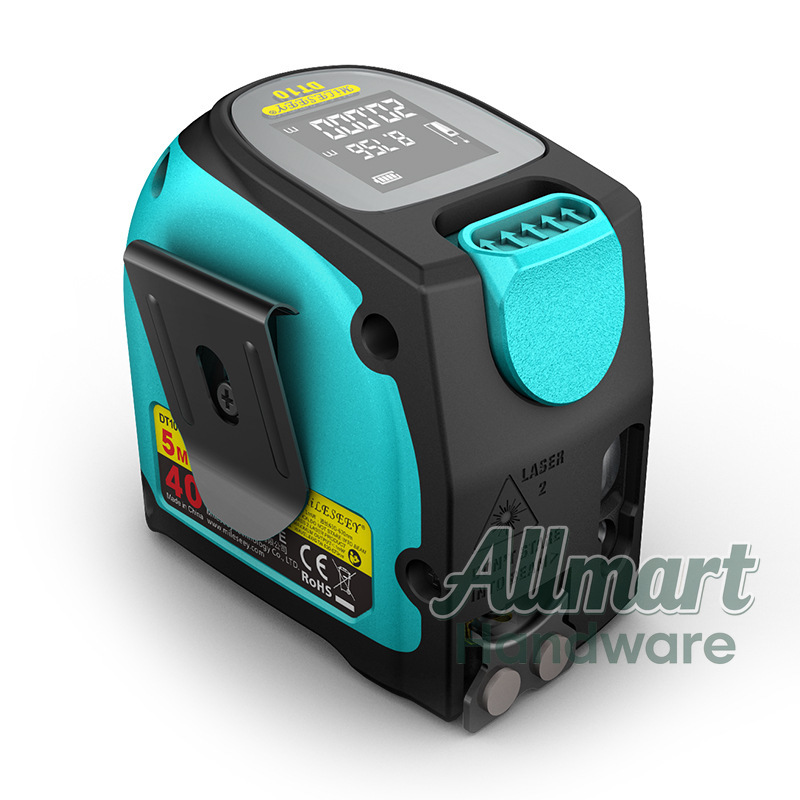 جهاز قياس المسافة بالليزر DT10 - مراجعة Laser Distance Meter 2 In 1 Tape وسعره