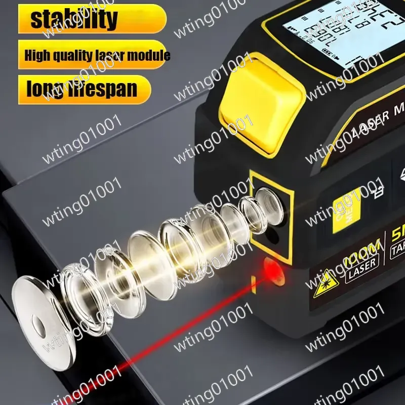 جهاز قياس المسافات بالليزر 4 ف - مراجعة Laser Measure 40M Bluetooth وسعره