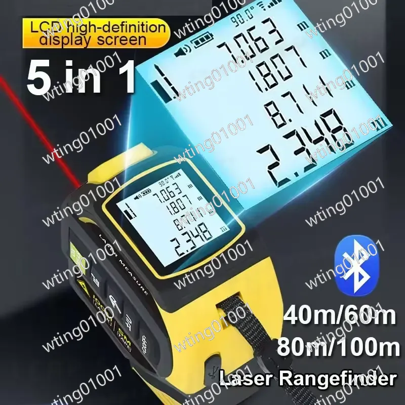 جهاز قياس المسافات بالليزر 5 ف - مراجعة Laser Measure 40M Bluetooth وسعره