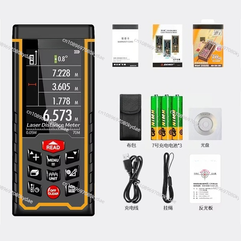 M/ft/in/ft + في المدى 120 متر/ - مراجعة Laser Distance Meter With Bubble Level وسعره