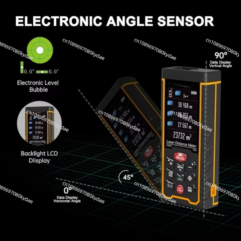 M/ft/in/ft + في المدى 120 متر/ - مراجعة Laser Distance Meter With Bubble Level وسعره