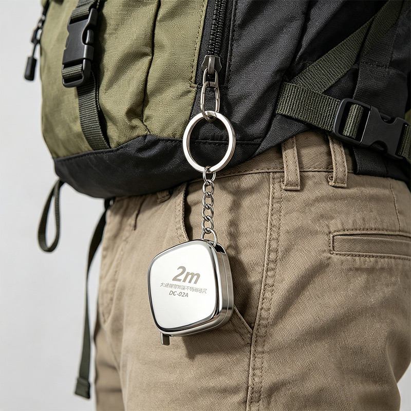 5 قطع جديدة من شريط قياس من ال - مراجعة Mini Laser Measure Keychain وسعره