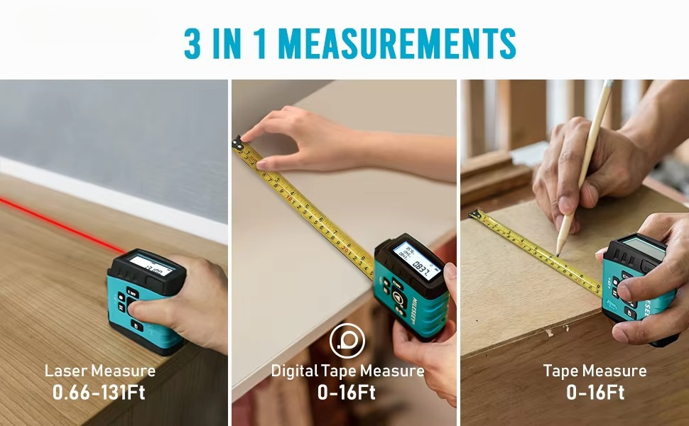 شريط قياس رقمي بالليزر بالجملة - مراجعة Digital Tape Measure 5M Laser وسعره