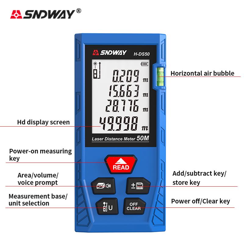جهاز قياس المسافات بالليزر الر - مراجعة Laser Measure Area Volume Calculator وسعره