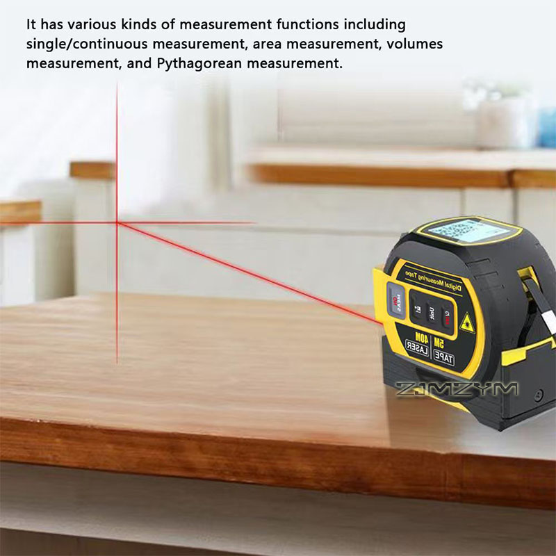 شريط قياس ليزري 3 في 1 بطول 40 - مراجعة Digital Tape Measure 5M Laser وسعره