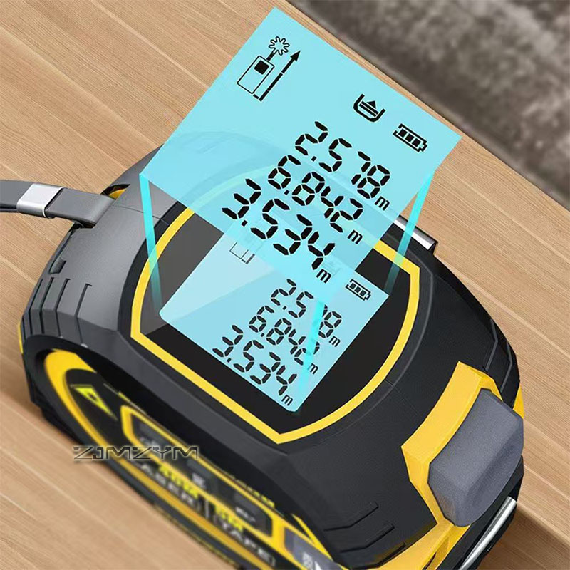 شريط قياس ليزري 3 في 1 بطول 40 - مراجعة Digital Tape Measure 5M Laser وسعره