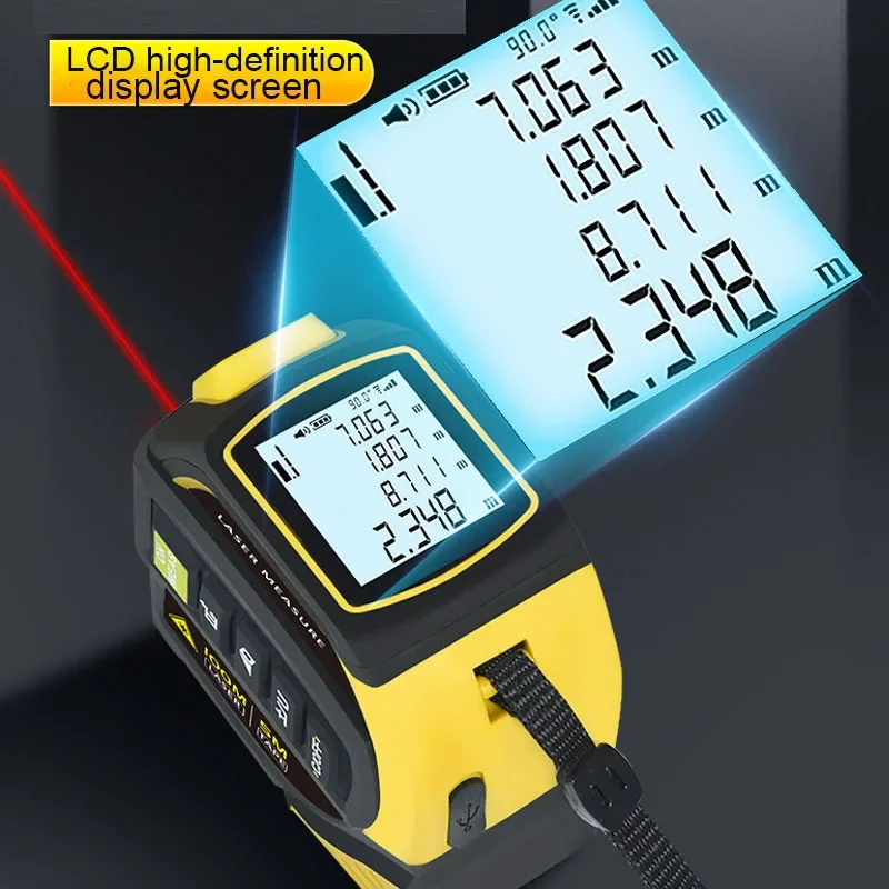 جهاز قياس المسافات بالليزر 4 ف - مراجعة Laser Measure 40M Bluetooth وسعره