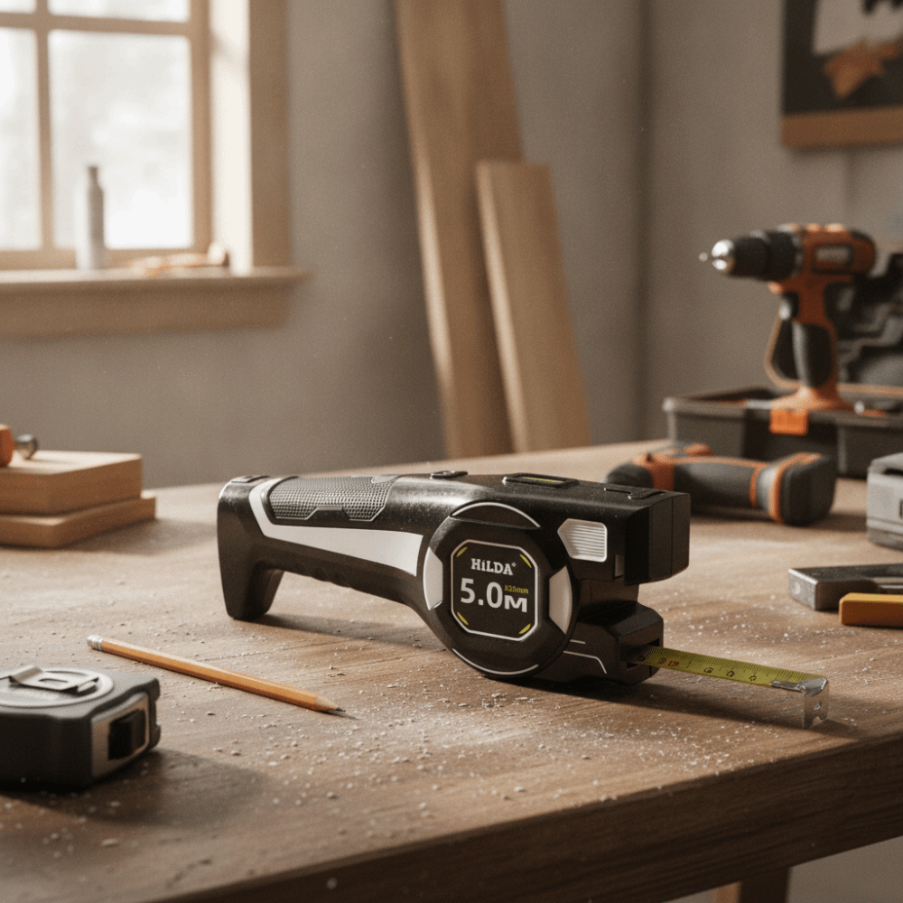 شريط قياس ليزري متين قابل للسح - مراجعة Digital Tape Measure 5M Laser وسعره
