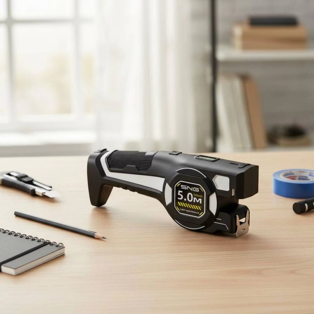 شريط قياس ليزري متين قابل للسح - مراجعة Digital Tape Measure 5M Laser وسعره