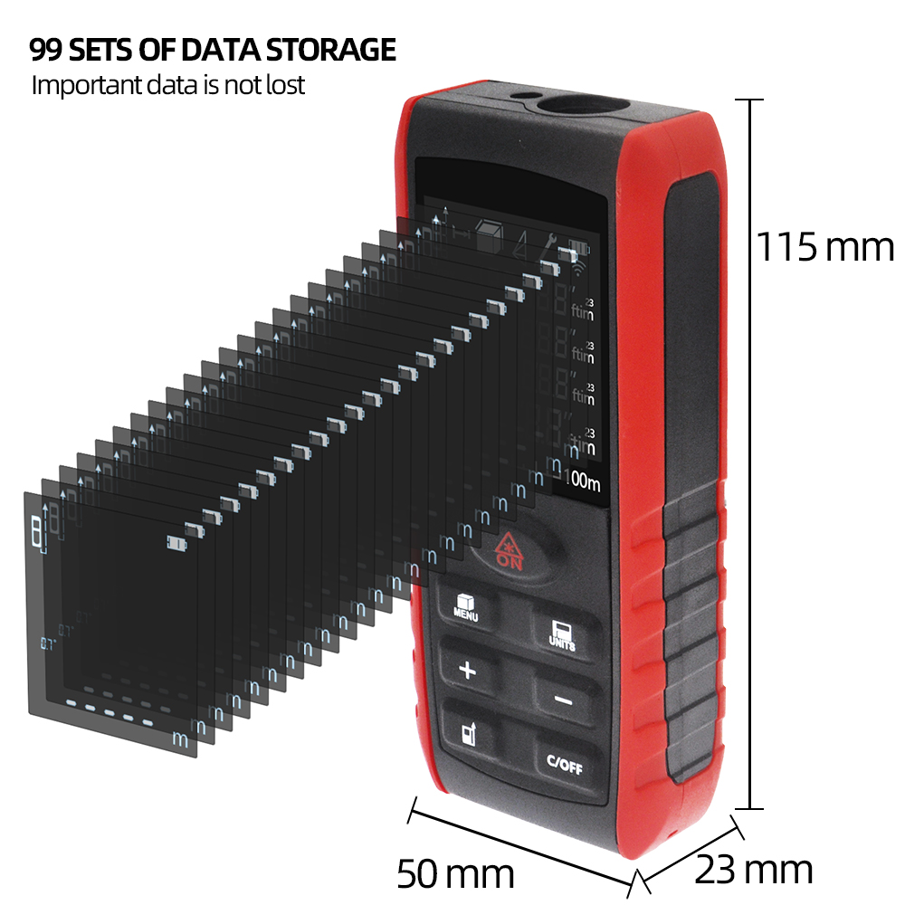 المهنية ليزر Rangefinder 40 مت - مراجعة Laser Distance Meter 100M وسعره