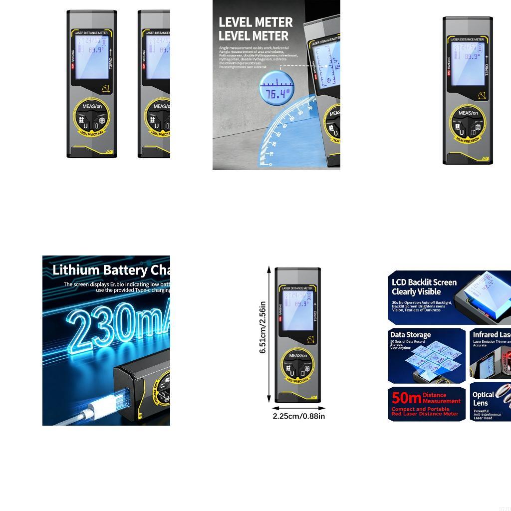 محدد المدى مع 50 مجموعة تخزين، - مراجعة Laser Measure Area Volume Calculator وسعره