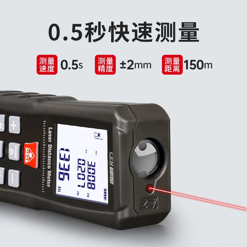 جهاز قياس المسافات بالليزر CEM - مراجعة Laser Distance Meter With Bubble Level وسعره