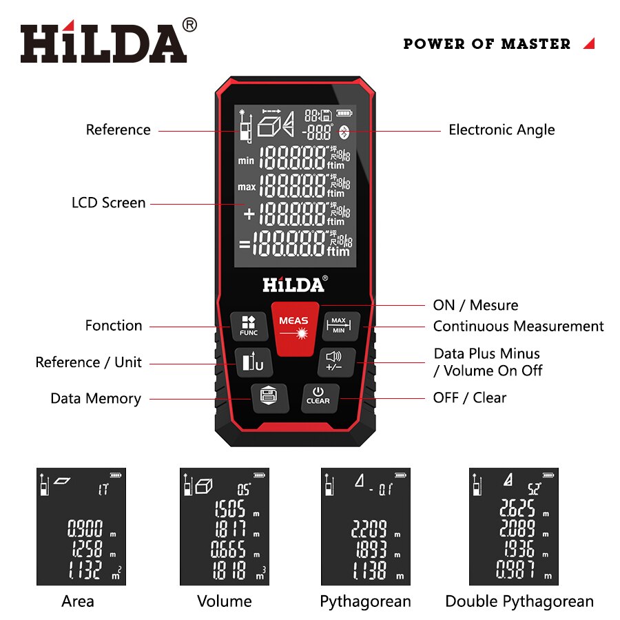 أداة اختبار مسطرة مسافات ليزر  - مراجعة Laser Distance Meter 100M وسعره