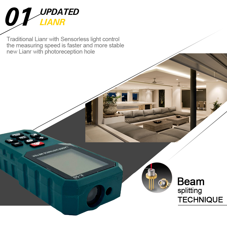 Heipoe مقياس مسافات ليزر عالي  - مراجعة Laser Distance Meter With Bubble Level وسعره