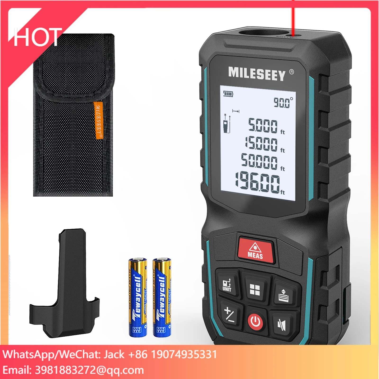 جهاز قياس المسافة بالليزر احتر - مراجعة Laser Distance Meter 100M وسعره