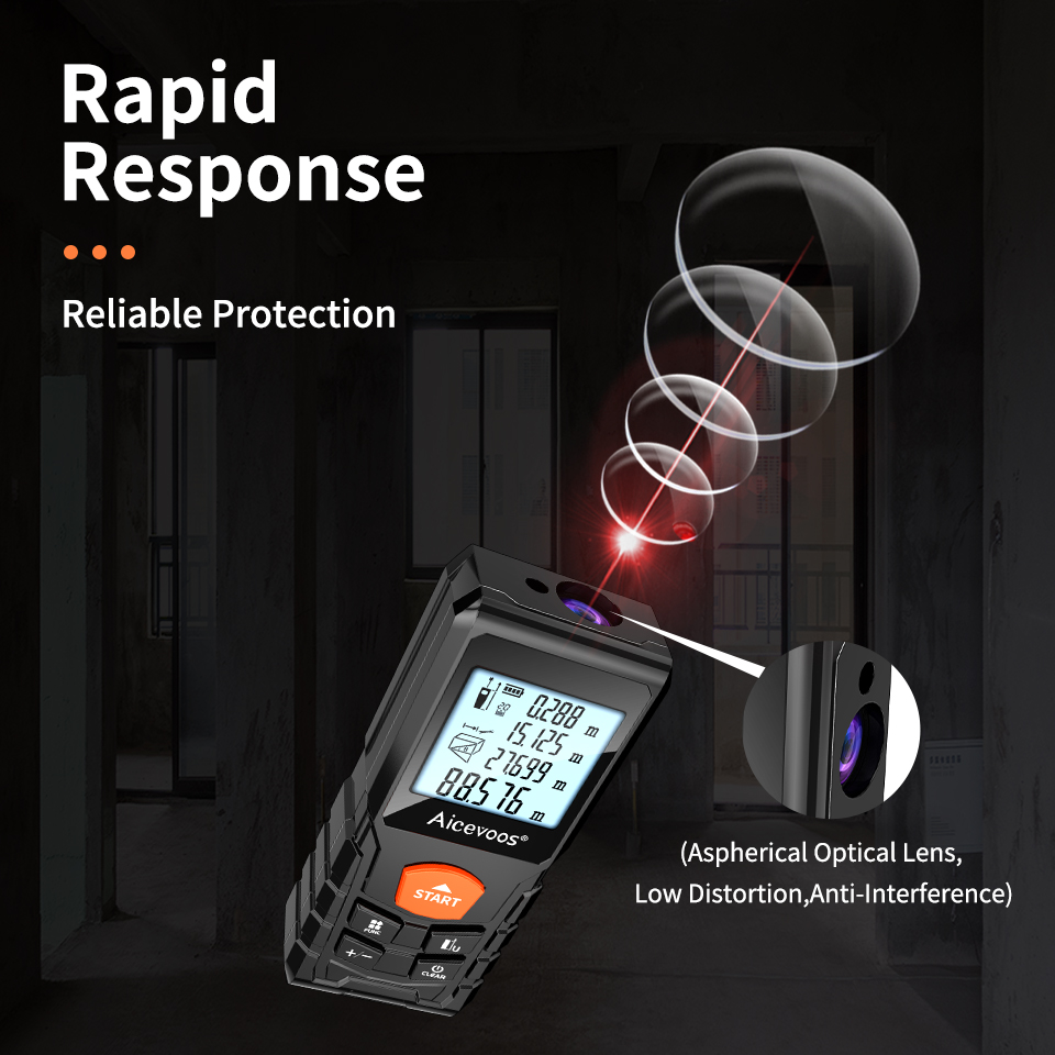 Aicevoos الرقمية ليزر Rangefin - مراجعة Laser Distance Meter 100M وسعره