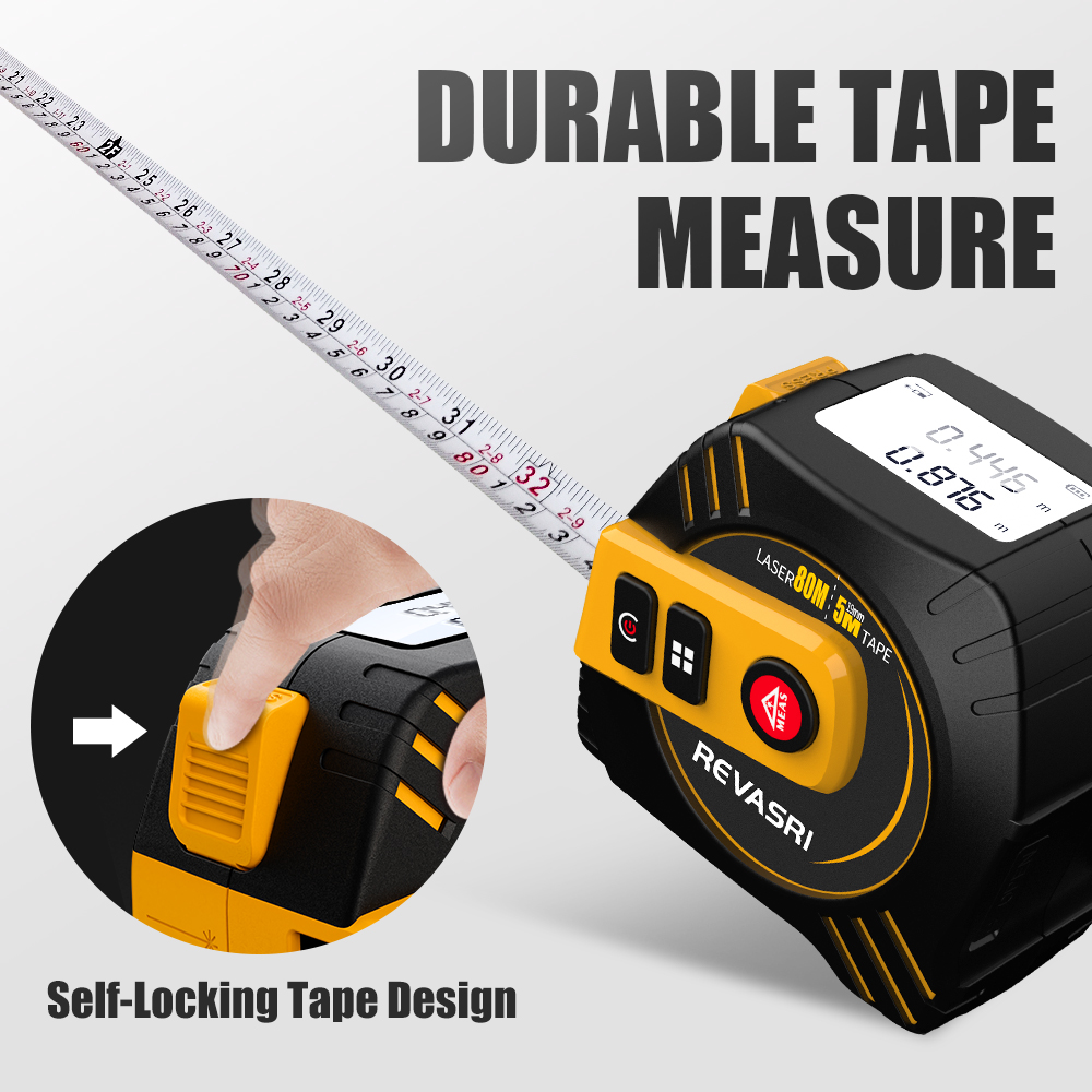شريط قياس ليزر REVASRI 2 في 1  - مراجعة Laser Distance Meter 2 In 1 Tape وسعره