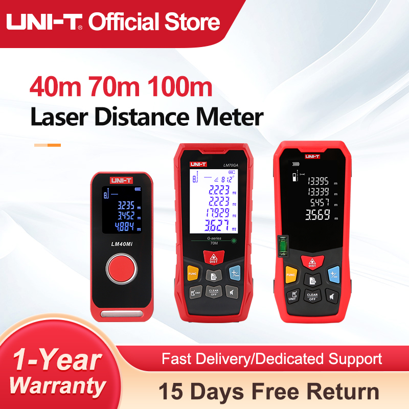 جهاز قياس المسافة بالليزر UNI- - مراجعة Laser Distance Meter 100M وسعره