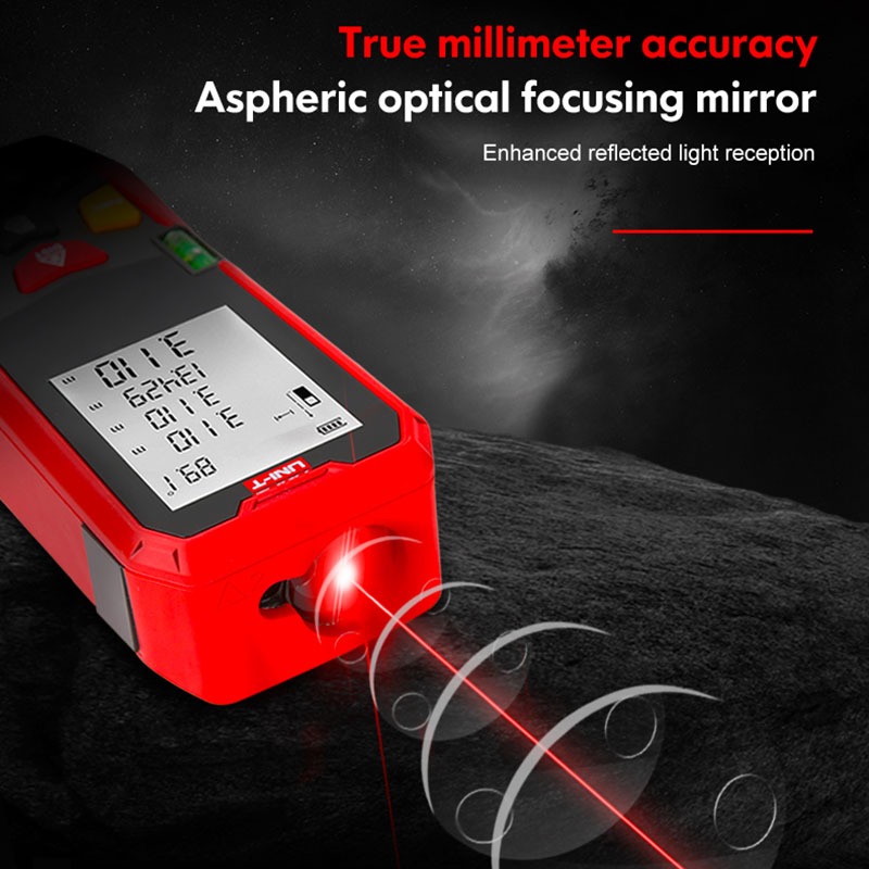 جهاز قياس المسافة بالليزر UNI- - مراجعة Laser Distance Meter 100M وسعره