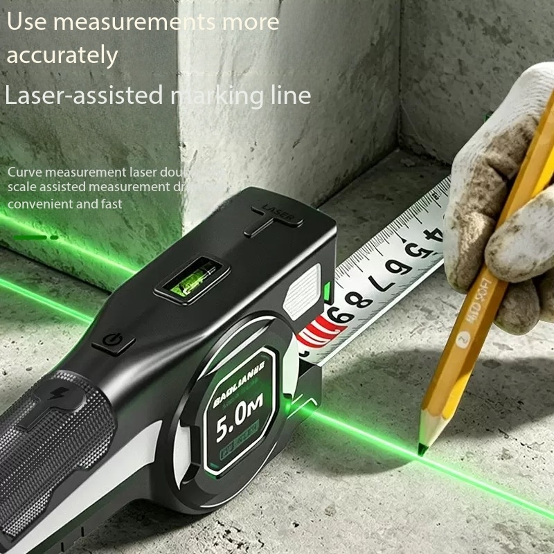 جهاز قياس المسافات بالليزر وال - مراجعة Digital Tape Measure 5M Laser وسعره