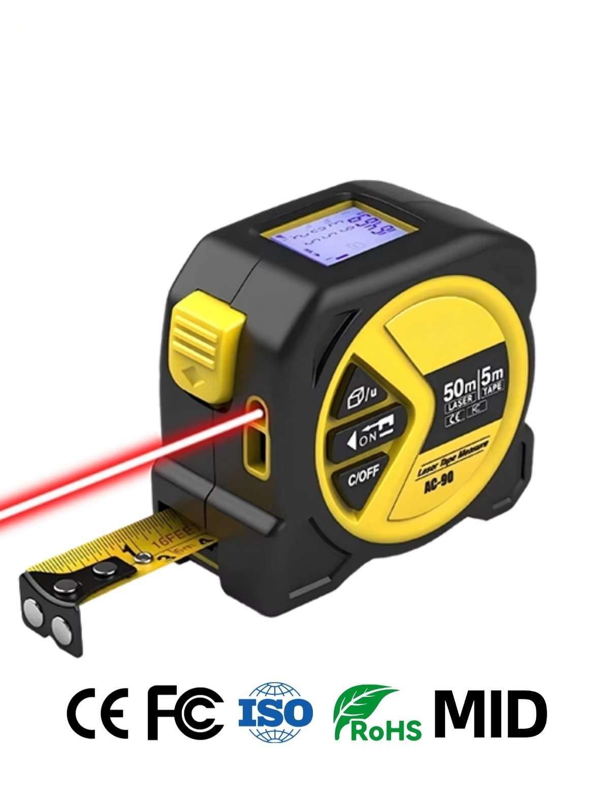 شريط قياس ليزري 2 في 1 بالجملة - مراجعة Laser Distance Meter 2 In 1 Tape وسعره